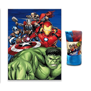 Plaid Avengers multicolore polyester 100x140 cm
