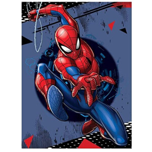 Plaid Spider-man bleu polyester 100x150 cm