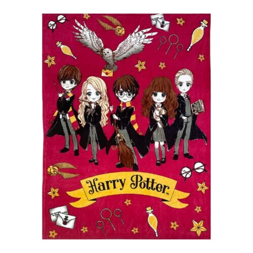Plaid Poudlard, Hogwarts - Harry Potter - multicolore 120x160 cm