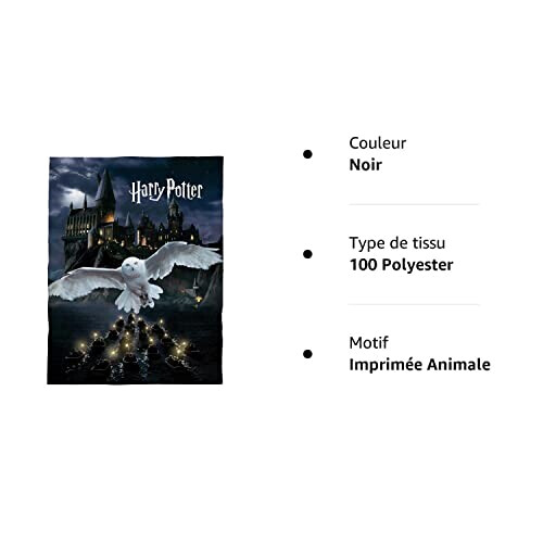 Plaid Sirius Black, Remus Lupin, James Potter, Gryffondor, Serpentard, Poudlard - Harry Potter - noir polyester 150x200 cm variant 2 