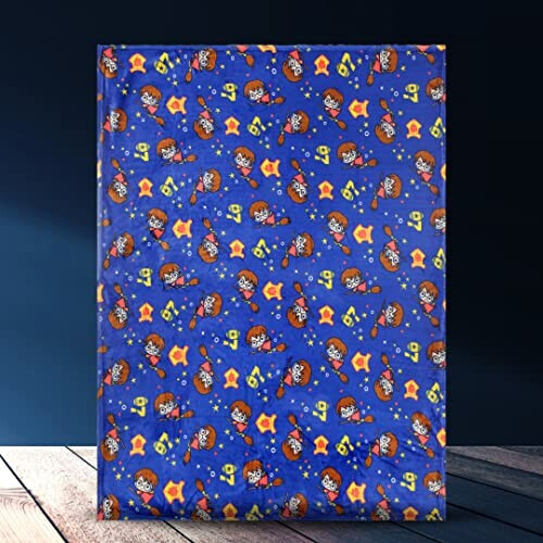Plaid Poudlard, Quidditch, Hogwarts - Harry Potter - bleu 120x160 cm variant 7 