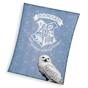 Plaid Harry Potter bleu polyester 130x170 cm