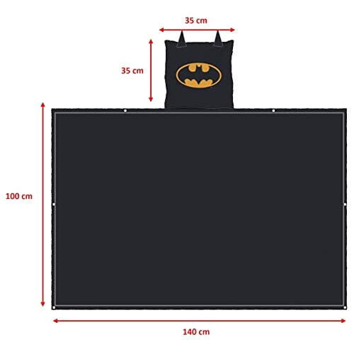 Plaid Batman noir polyester 140x100 cm variant 0 