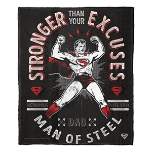 Plaid Superman - stronger than excuses polyester 127x152.4 cm