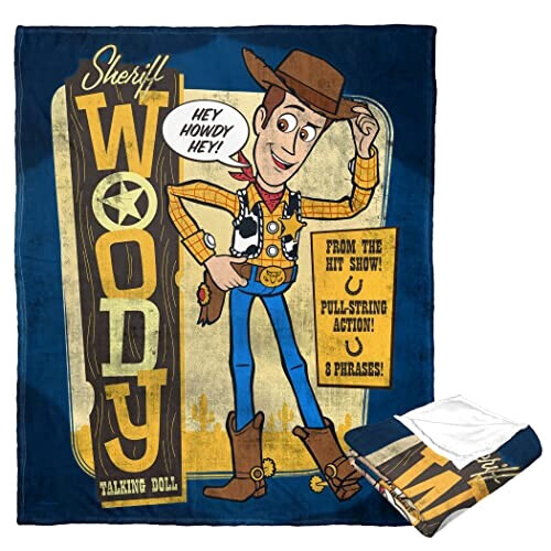 Plaid Toy Story western woody polyester 127x152.4 cm variant 1 
