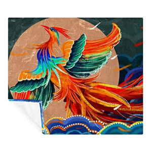 Plaid Phoenix multicolore polyester 150x130 cm
