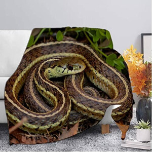 Plaid Serpent gris microfibre 180x220 cm