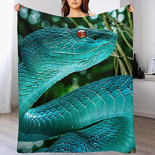 Plaid Serpent couleur 100x130 cm variant 6 