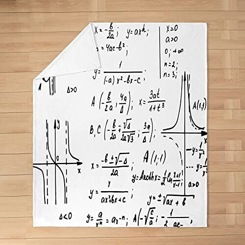 Plaid Mathématique formule polyester 70x100 cm variant 1 
