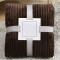 Plaid marron polyester 70x100 cm - miniature
