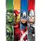 Plaid Hulk, Captain America, Iron man, Thor - Avengers - multicolore polyester 140x70 cm - miniature