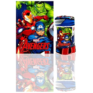Plaid Hulk, Captain America, Iron man, Thor - Avengers - multicolore polyester 100x150 cm