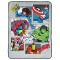 Plaid Hulk, Captain America, Iron man, Thor - Avengers - gris - 130x150 cm - miniature