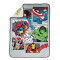 Plaid Hulk, Captain America, Iron man, Thor - Avengers - gris - 130x150 cm - miniature variant 1