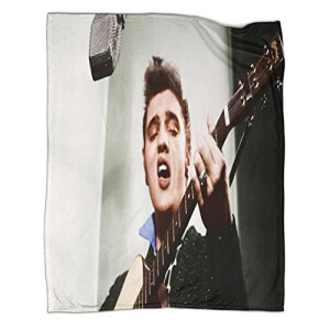 Plaid Elvis Presley rock singer - polyester 100x130 cm