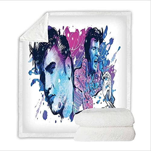 Plaid Elvis Presley polyester 150x200 cm variant 1 