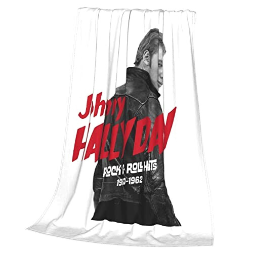 Plaid Johnny Hallyday 203.2x152.4 cm variant 1 