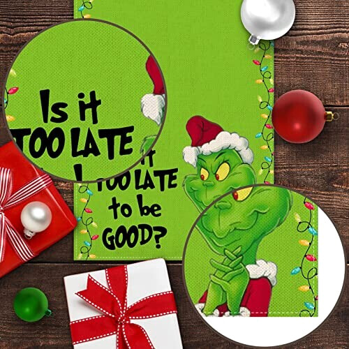 Plaid Le Grinch 33x180 cm variant 3 