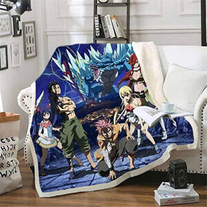 Plaid Fairy Tail coton 150x200 cm