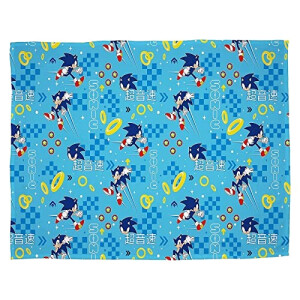 Plaid Sonic bleu 100x150 cm