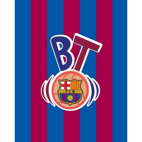 Plaid Lionel Messi - FC Barcelone - bleu 120x150 cm