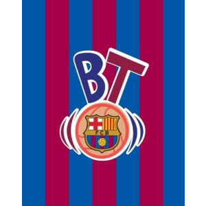Plaid Lionel Messi - FC Barcelone - bleu 120x150 cm