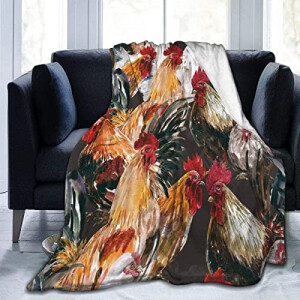 Plaid Coq polyester 70x100 cm