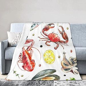 Plaid Crabe homard 130x150 cm