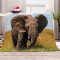 Plaid Éléphant couleur polyester 70x100 cm - miniature variant 3