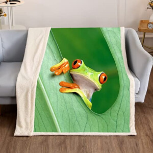 Plaid Grenouille coton 76x102 cm