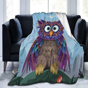 Plaid Hibou chouette 150x200 cm