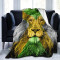 Plaid Lion coton 150x130 cm - miniature