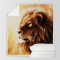 Plaid Lion couleur microfibre 130x150 cm - miniature