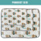 Plaid Ours beige 70x100 cm - miniature variant 1