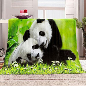 Plaid Panda microfibre 70x100 cm