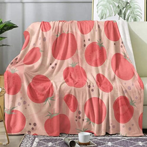 Plaid Tomate microfibre 130x150 cm